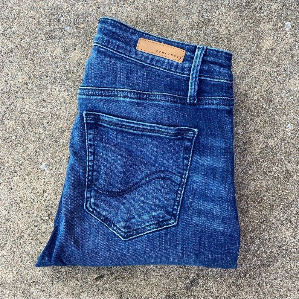 •Hold for MeriSimon• Sanctuary | Connector Kick Crop Denim Tulip Jeans - Picture 2 of 8